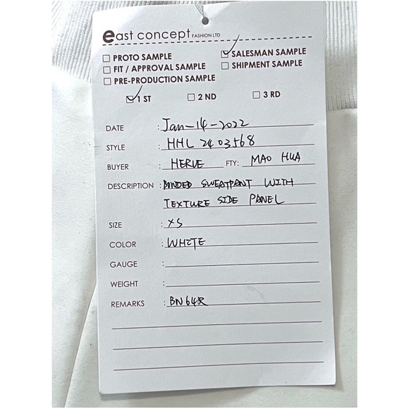 Herve Leger Textured Lounge Sweatpants in White - Size XS - Picture 4 of 5